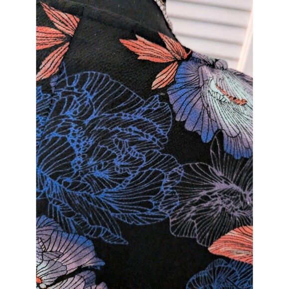 Jessica Simpson Maternity/Nursing Purple Floral Kimono Shawl Top Lace Button O/S - Picture 8 of 12
